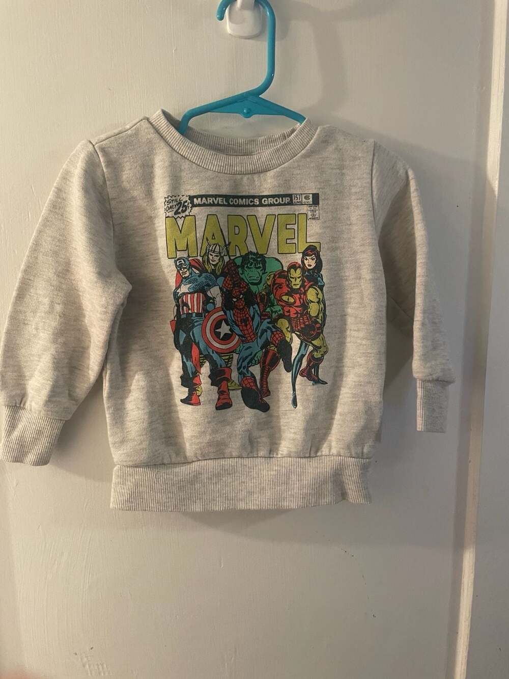 Marvel Comics Group Graphic Sweatshirt size  18 months